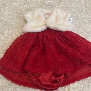 Christmas Dress with Shawl